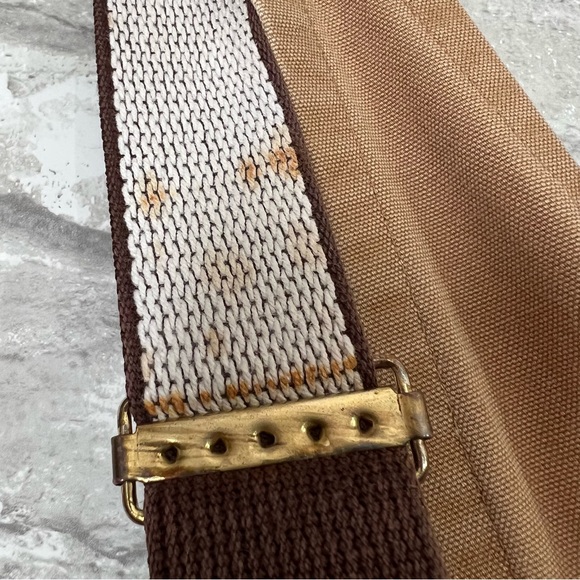 Vintage Carhartt Men's 48 Duck Canvas Bib Suspender Overalls Tan Carpenter Pants - Picture 14 of 14